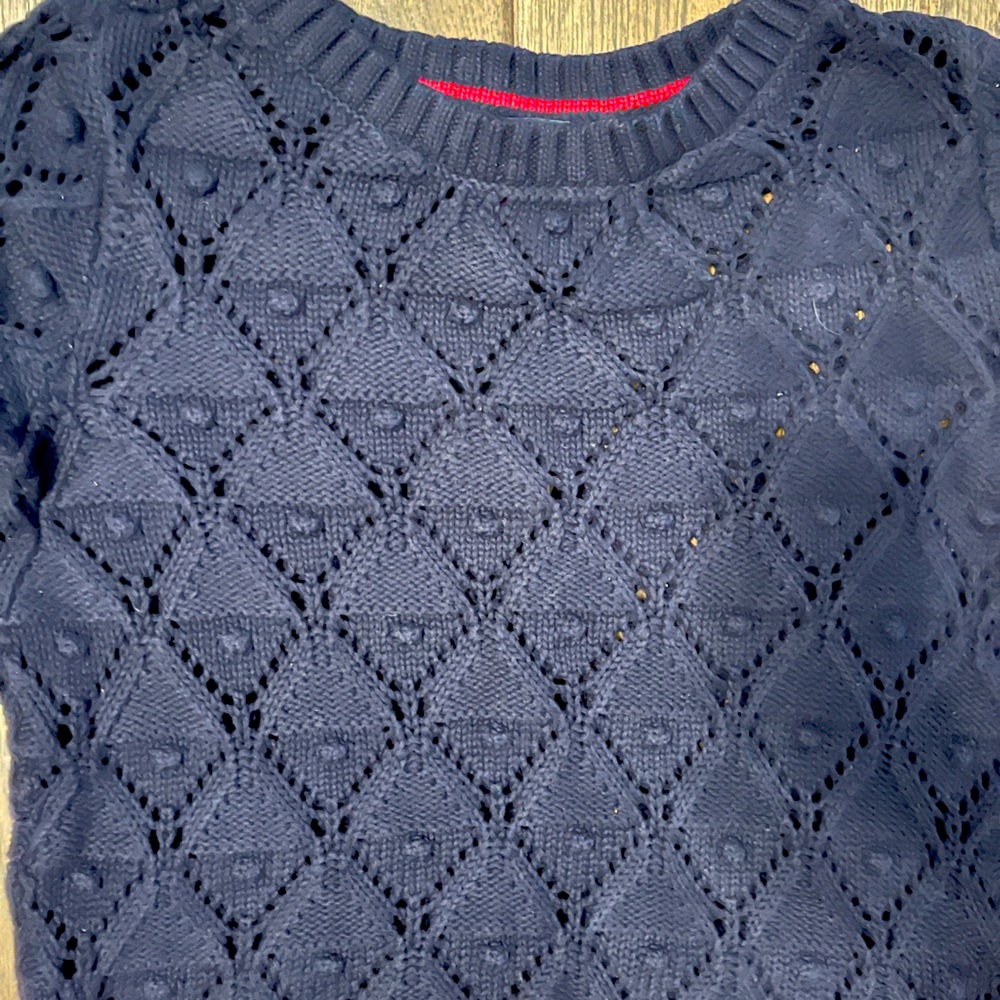 Tommy Hilfiger small knit top navy